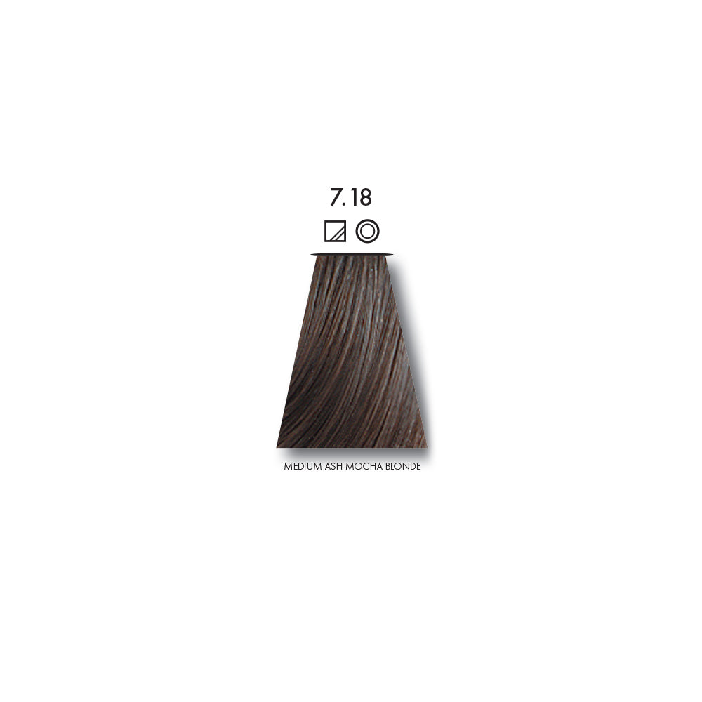 Keune Tinta Color Medium Ash Mocha Brown 7.18 - 60ml